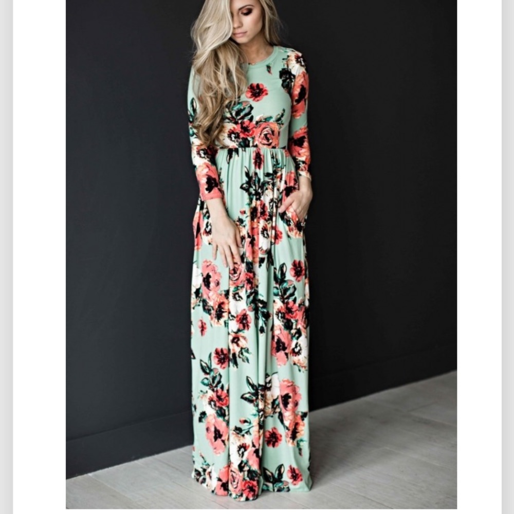 Bohemian Floral maxi | Beach Vacation | Size L, XL